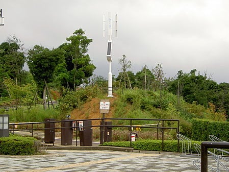 島根県立万葉公園内風車設置